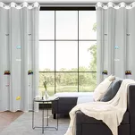 Firana na przelotkach 140x250 ALVIN biała z haftem dziecięcym w samochodziki - 5