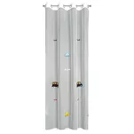 Firana na przelotkach 140x250 ALVIN biała z haftem dziecięcym w samochodziki - 12