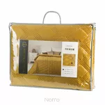 Narzuta welwetowa 200x220 SOFIA 5 miodowa pikowana hot press w geometryczny wzór - 6