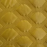 Narzuta welwetowa 200x220 SOFIA 5 miodowa pikowana hot press w geometryczny wzór - 4
