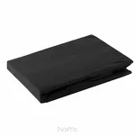 Prześcieradło z bawełny jersey z gumką czarne 240x220 Design 91 - 7