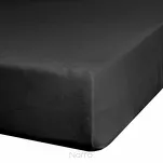 Prześcieradło z bawełny jersey z gumką czarne 240x220 Design 91 - 5