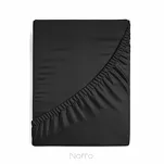 Prześcieradło z bawełny jersey z gumką czarne 240x220 Design 91 - 4