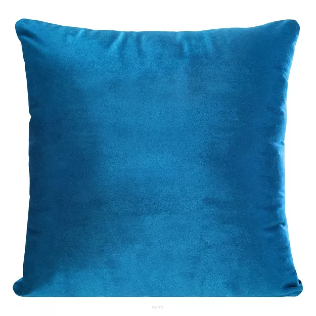 Poszewka welwetowa 40x40 SAMANTA granatowa o subtelnym połysku