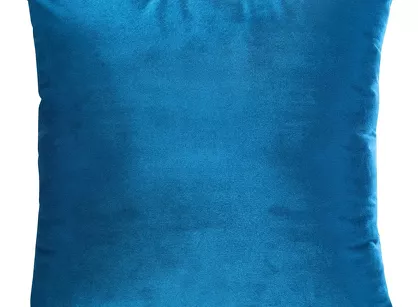 Poszewka welwetowa 40x40 SAMANTA granatowa o subtelnym połysku