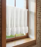 Zazdrostka w tunelu 150x70 ROSES 11 biała Eva Minge z szyfonu z pasem róż 3D - 9