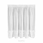 Zazdrostka w tunelu 150x70 ROSES 11 biała Eva Minge z szyfonu z pasem róż 3D - 8