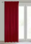Zasłona gotowa na taśmie 135x270 LOGAN zaciemniająca czerwona jednokolorowa z półmatowej tkaniny - 8