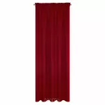 Zasłona gotowa na taśmie 135x270 LOGAN zaciemniająca czerwona jednokolorowa z półmatowej tkaniny - 7