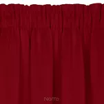 Zasłona gotowa na taśmie 135x270 LOGAN zaciemniająca czerwona jednokolorowa z półmatowej tkaniny - 6