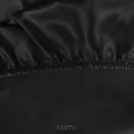 Prześcieradło z bawełny jersey z gumką czarne 180x200 Design 91 - 8