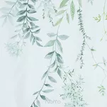 Pościel z mikrowłókna 160x200 VERANO 7 biała zielona wzór kwiatowy Design 91 - 4