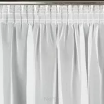 Firana gotowa na taśmie 400x270 LUCY biała z gładkiego woalu - 2