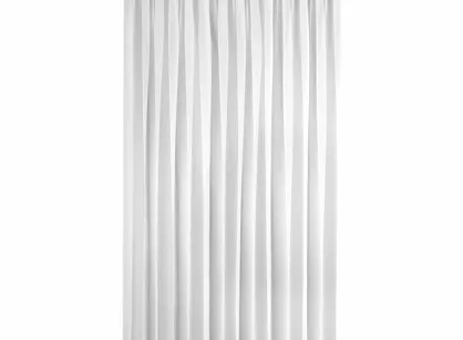 Firana gotowa na taśmie 400x270 LUCY biała z gładkiego woalu