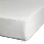 Prześcieradło z bawełny jersey 3 z gumką kremowe 90x200 - 2