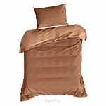 Pościel satynowa 160x200 NOVA 3 jednokolorowa gładka ceglana - 5