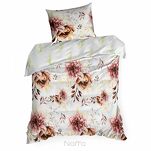 Pościel bawełniana 140x200 LEA 11 biała wyrazisty wzór kwiatowy dwustronna Design 91 - 5