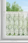 Zazdrostka w tunelu 150x60 MOLY biała z bawełny ażurowy wzór z frędzelkami - 7