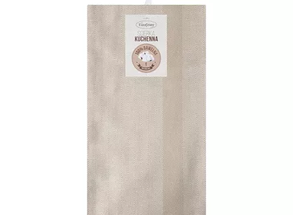 Ścierka kuchenna 50x70 OLIVIA 11 beżowa w pasy z bawełny