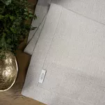 Serwetka 30x40 STELLA 2 srebrna zdobiona nabłyszczaną listwą 4 szt. - 10