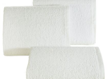 Ręcznik bawełniany 30x50 GŁADKI 2 jednokolorowy biały