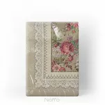 Nakładka gobelinowa 100x100 1175 oliwkowa z wzorem kwiatowym - 10