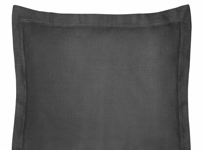 Poszewka bawełniana 70x80 NOVAC czarna z ozdobną kantą Nova Colour