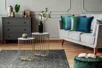 Poszewka welwetowa 45x45 SIBEL jednokolorowa Pierre Cardin czarna zdobiona lamówką - 5