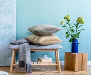 Poszewka welwetowa 45x45 SIBEL jednokolorowa Pierre Cardin czarna zdobiona lamówką - 6