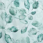 Pościel z mikrowłókna 160x200 VERANO 5 biała miętowa wzór roślinny Design 91 - 4