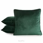 Poszewka welwetowa 45x45 VELVET 147B jednokolorowa ciemna zieleń obszyta lamówką - 3