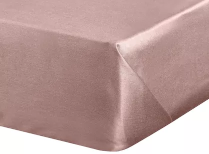 Prześcieradło satyna bawełniana bez gumki DINA pudrowe 160x210 z kolekcji Diva Line