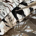 Pościel z makosatyny 220x200 EVA 14 Eva Minge brązowa dwustronna z designerskim wzorem z kolekcji Premium - 4