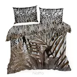 Pościel z makosatyny 220x200 EVA 14 Eva Minge brązowa dwustronna z designerskim wzorem z kolekcji Premium - 8