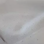 Nakładka elegancka 85x85 ELLEN biała w drobne kropeczki z ozdobną listwą połyskująca srebrną nicią - 10