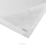 Nakładka elegancka 85x85 ELLEN biała w drobne kropeczki z ozdobną listwą połyskująca srebrną nicią - 6