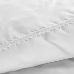 Pościel satyna bawełniana 160x200 LINDA biała zdobiona delikatną koronką z kolekcji Nova Style - 6