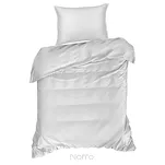 Pościel satyna bawełniana 160x200 LINDA biała zdobiona delikatną koronką z kolekcji Nova Style - 4