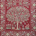 Bieżnik gobelinowy 40x100 4077 czerwony wzór drzewka szczęścia - 2