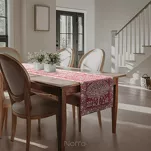 Bieżnik gobelinowy 40x100 4077 czerwony wzór drzewka szczęścia - 5