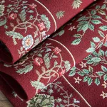 Bieżnik gobelinowy 40x100 4077 czerwony wzór drzewka szczęścia - 3