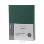 Prześcieradło z bawełny jersey 3 z gumką ciemna zieleń 140x200 - 4