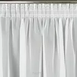 Firana gotowa na taśmie 140x270 LUCY biała z gładkiego woalu - 2