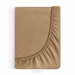 Prześcieradło z satyny bawełnianej z gumką NOVA 3 ceglane 220x200 - 4