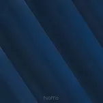 Zasłona gotowa na przelotkach 140x250 RITA jednokolorowa ciemny niebieski z miękkiej tkaniny - 4