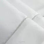 Obrus elegancki 140x220 MADELE biały zdobiony srebrną lamówką - 4