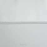 Obrus elegancki 140x220 MADELE biały zdobiony srebrną lamówką - 3