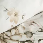 Pościel satynowa 140x200 SPRING 41 kremowa z pudrowym nadrukiem kwiatów - 3
