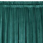 Zasłona na taśmie 140x270 MELANIE welwetowa turkusowa o aksamitnej strukturze - 4