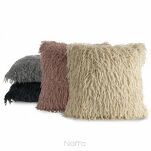 Poszewka 45x45 ADORE czarna z miękiego futerka - 4